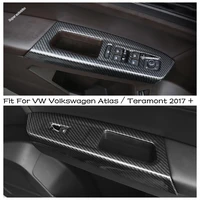 inner door armrest window glass rise lift down control switch panel cover trim for vw volkswagen atlas teramont 2017 2020