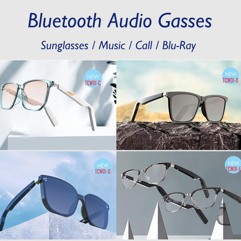 구매 TCW01 오픈 블루투스 안경 오디오 전화 IP67 방수 및 방진 선글라스 안티 UV 및 블루 라이트 증거 패션 스피커