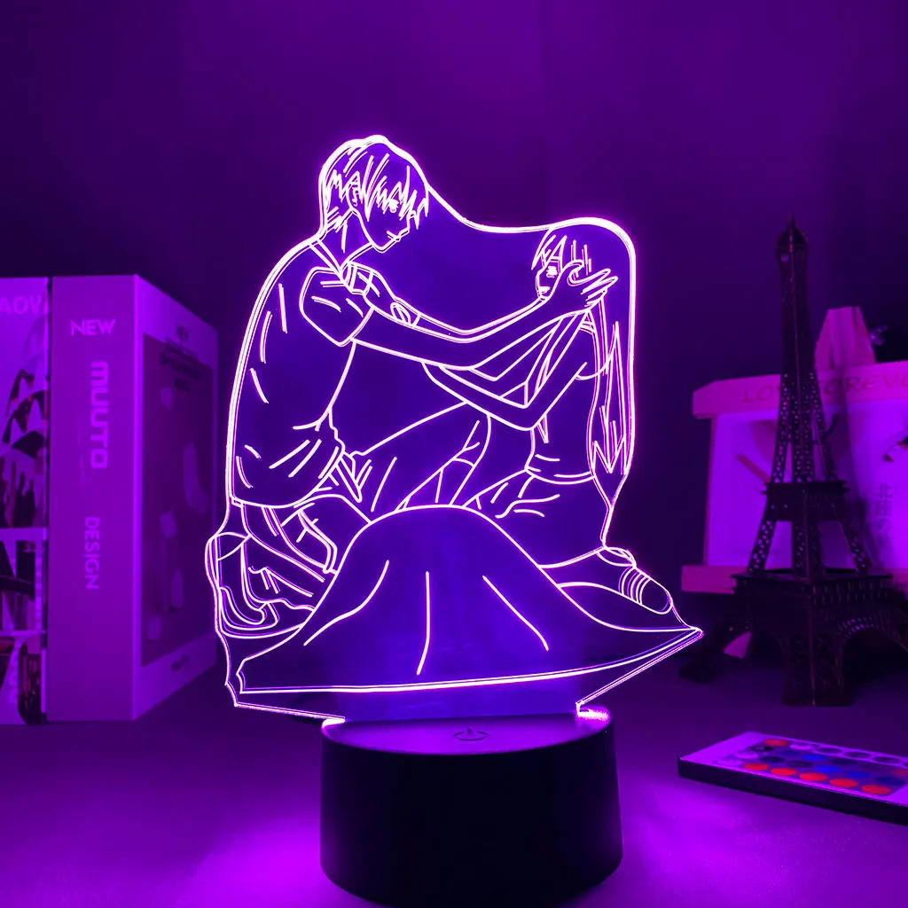 

Аниме 3d лампа светодиодный ночсветильник Фрукты корзина для спальни Декор подарок красосветильник