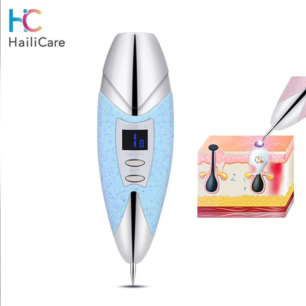 9 зубчатая ручка для удаления пятен кожи лазерное удаление моль плазменная
