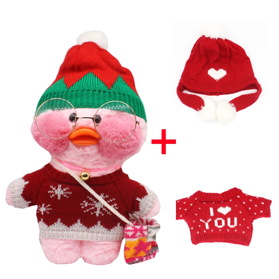 

31CM Pink LaLafanfan Kawaii Cafe Mimi Yellow Duck Plush Toy Cute Stuffed Doll Soft Animal Dolls Kids Toys Birthday Gift for girl