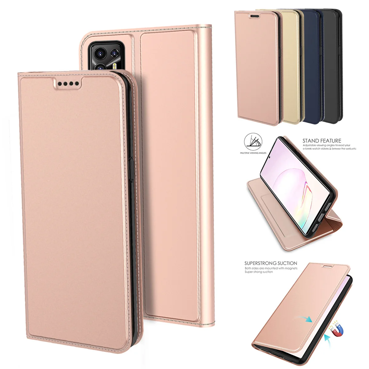 

Casing Infinix Hot 9Play Tecno Pop4 Cover PU Leather Magnetic Close Wallet Case Card Pocket Soft Silicone TPU Bumper phone case