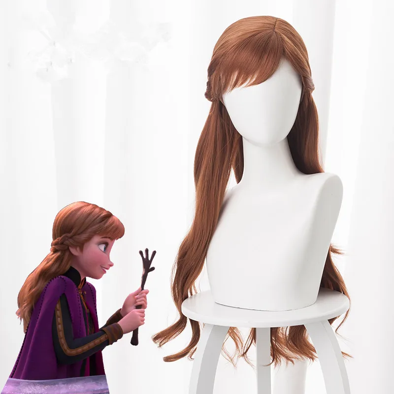 

2019 New Movie Frozen II Costumes Anna Cosplay Costume Adult Princess Uniform Halloween Costume With Wig
