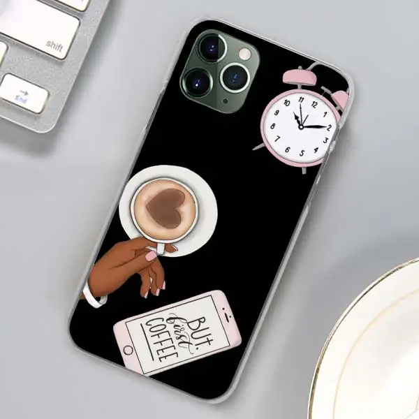 Девушка босс розовый женский телефон чехлы для Apple iPhone 11 Pro Max X XR XS MAX 11 Pro 7 8 6 6s Plus 5 5S SE жесткий чехол - Цвет: H06