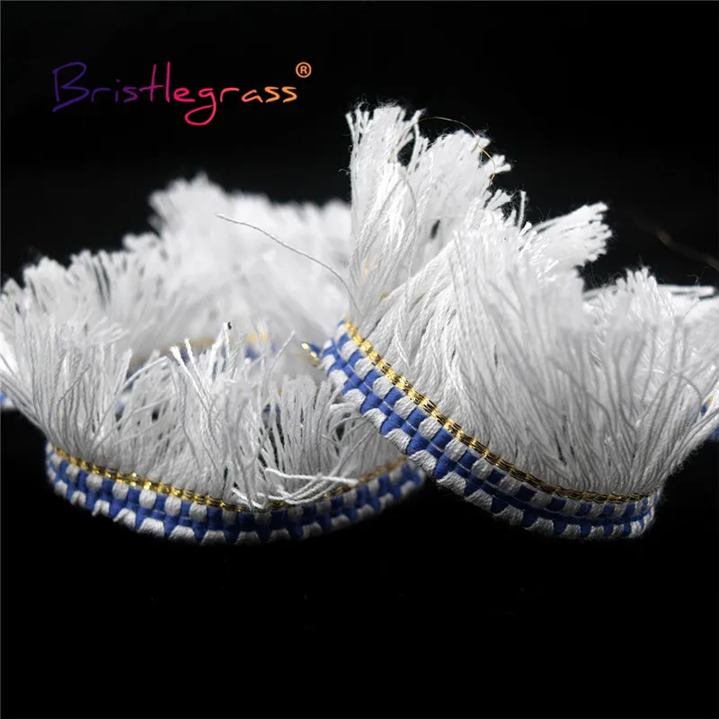 BRISTLEGRASS 1 ярд 2 &quot50 мм Плетеный отделкой из кружева кроше макраме кисточкой лента с