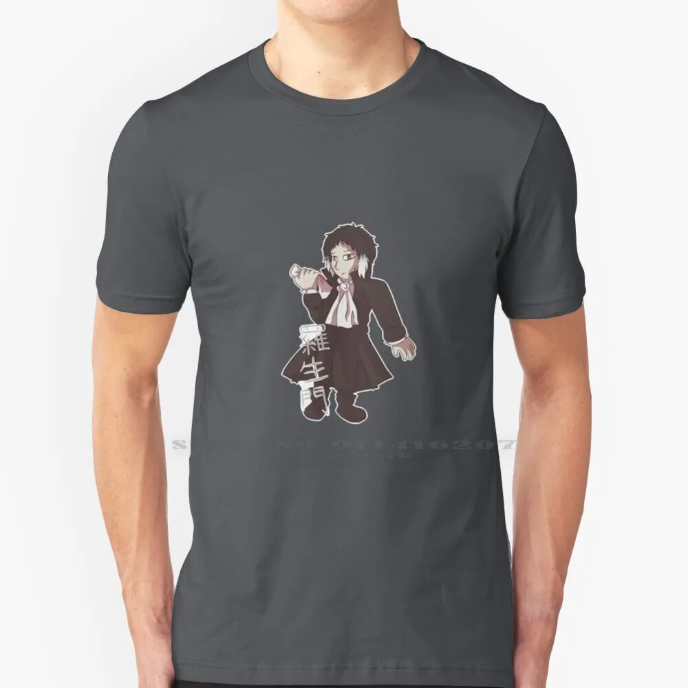 Akutagawa Ryunosuke футболка 100% чистый хлопок Bungou бродячие псы Bsd Манга Аниме рашомон |