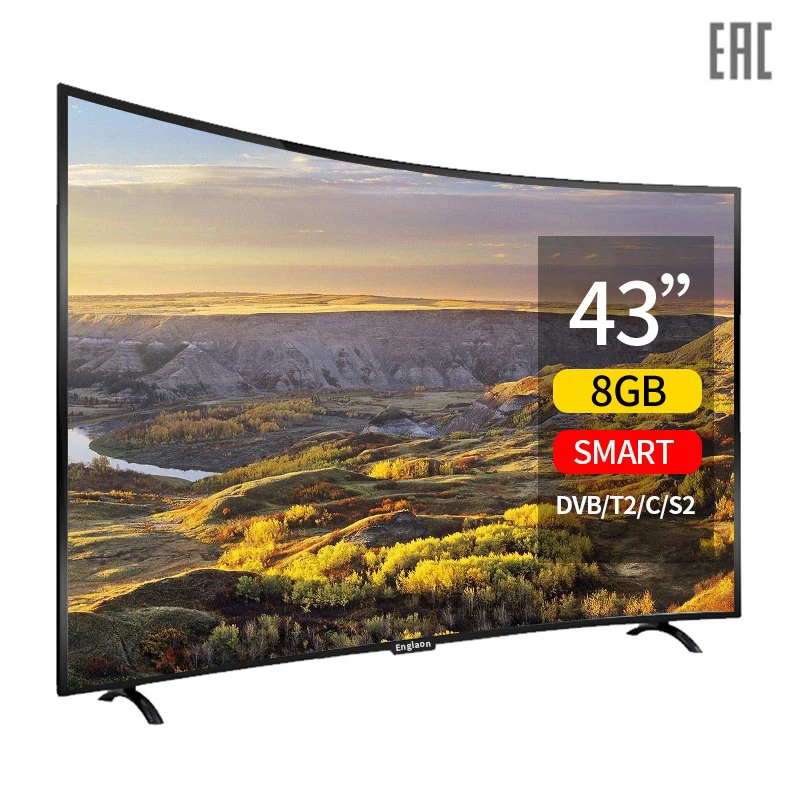 

TV 43 inch smart TV curved screen Android 7.0 digital TV