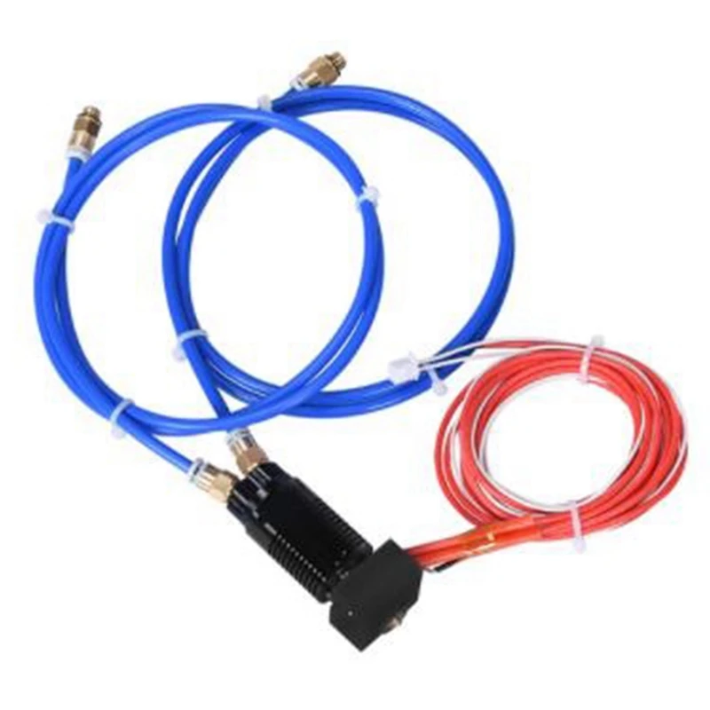 

3D Printer Parts 2 in 1 Out Extruder Hot End Kit 0.4 mm Nozzle 1.75 mm 24V 40W for Cr-10 /Ender-3 Series 3D Printers