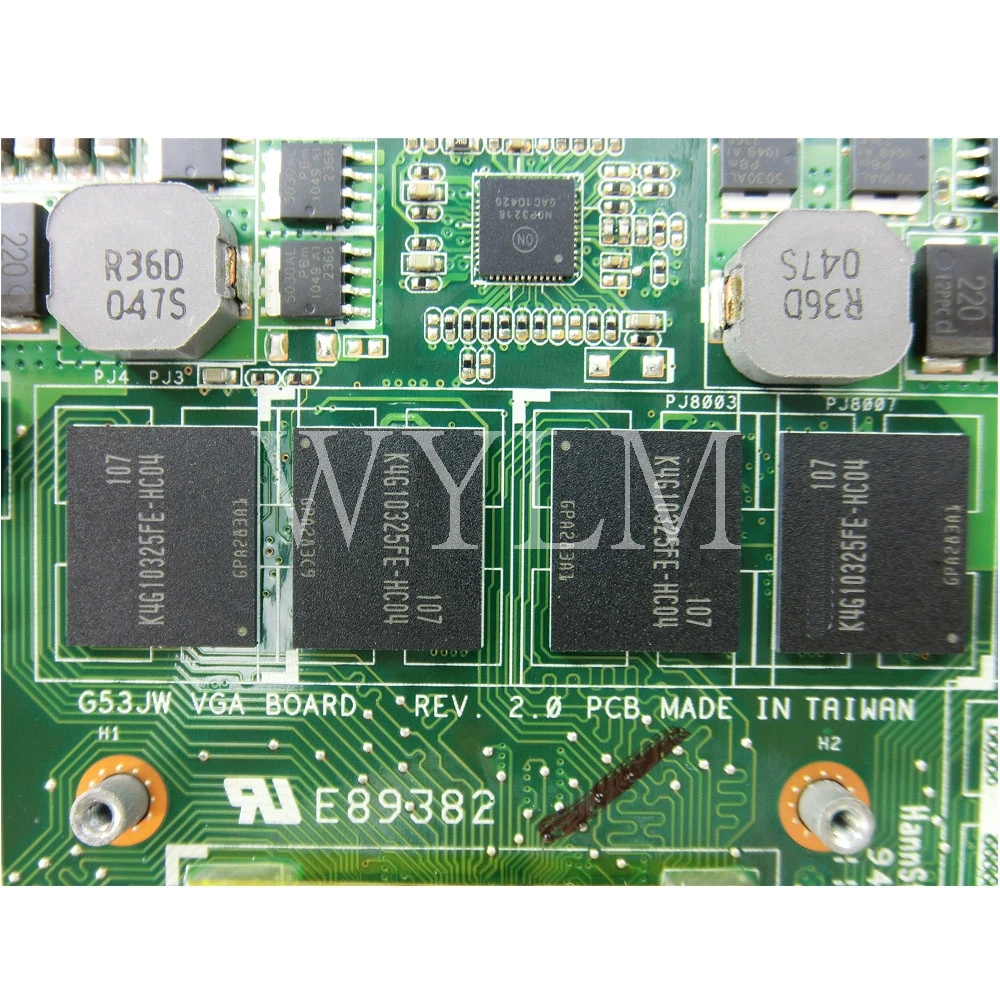 Видеокарта G73JW GTX460M 1 ГБ для ASUS G53JW G53SW G53SX G73SW G53S G73S Laptopo VGA 100%