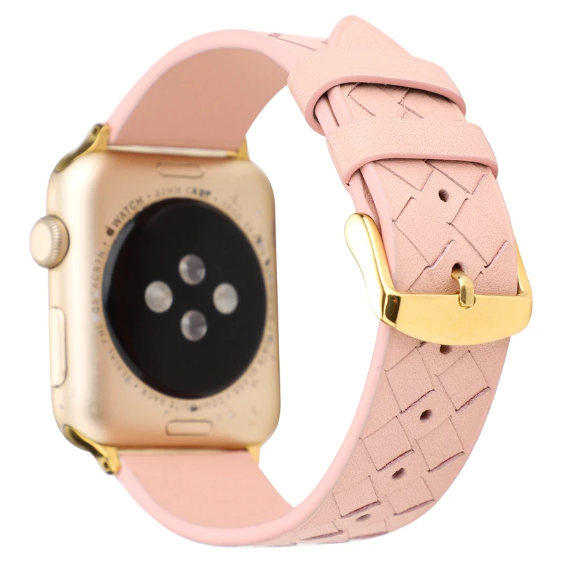 Ремешок для Apple watch 44 мм 40 мм 42 мм 38 мм corra iwatch 4 5 3 2 высококачественный кожаный браслет аксессуары для Apple watch 4 5