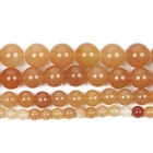 Очаровательные Круглые бусины Jadee из Красного Натурального Камня Авантюрина для изготовления ювелирных изделий, рукоделия, браслетов, нитка 4-12 мм