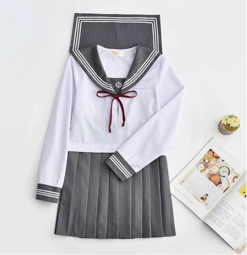Школьная форма Jk милое платье Jpanese Kawaii изысканная вышивка костюм преппи короткий