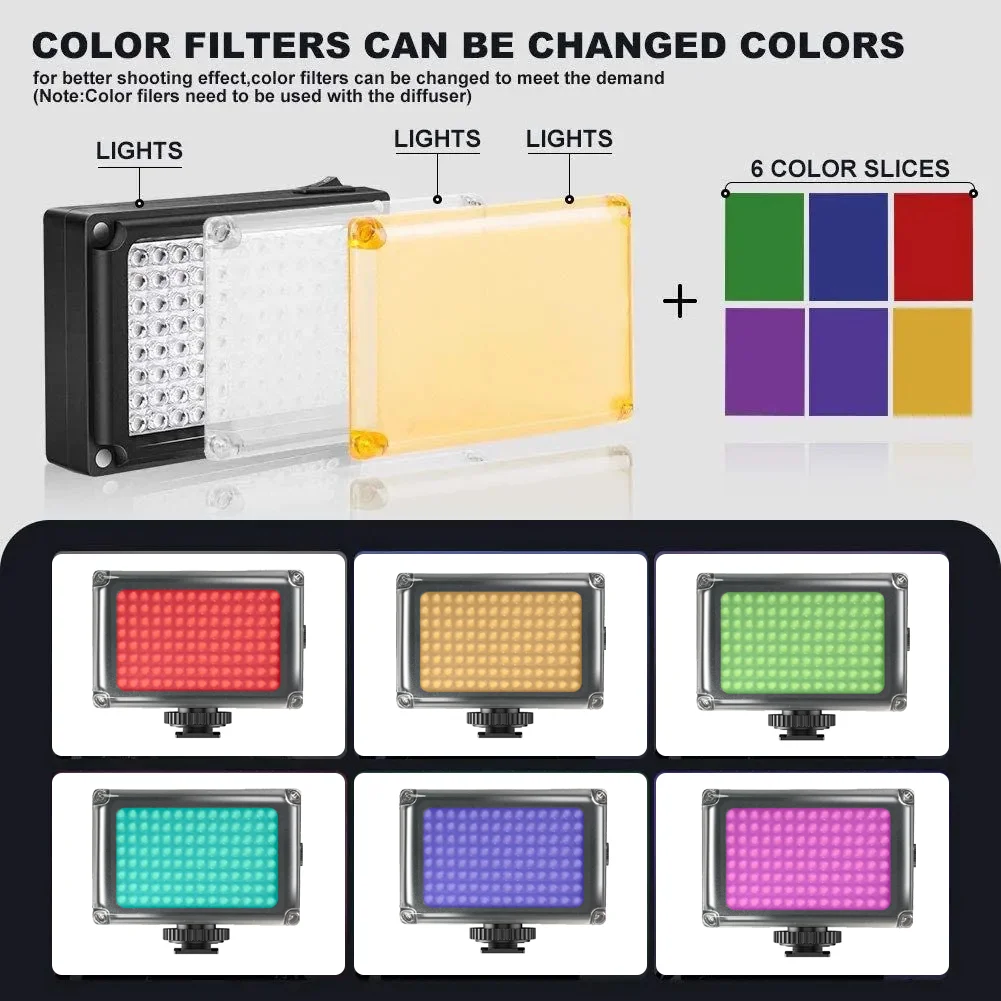 Светодиодный светильник для видеокамеры внешний аккумулятор лампа DSLR-камеры