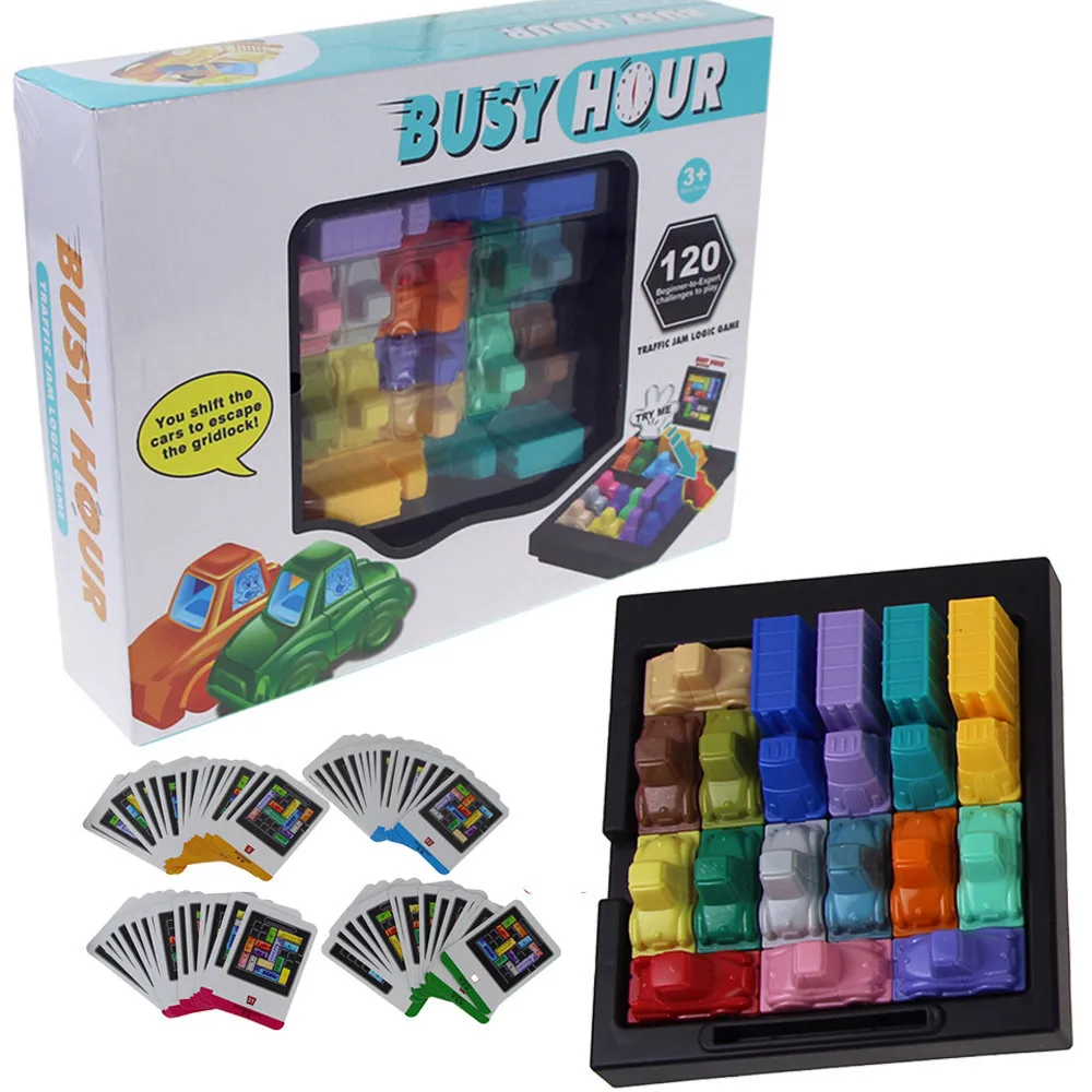 

Busy Hour Puzzle Game Fun Rush Hour Traffic Jam Logic Game Toy For Boys Girls Educational Toy Infants Early Education Kids Toys