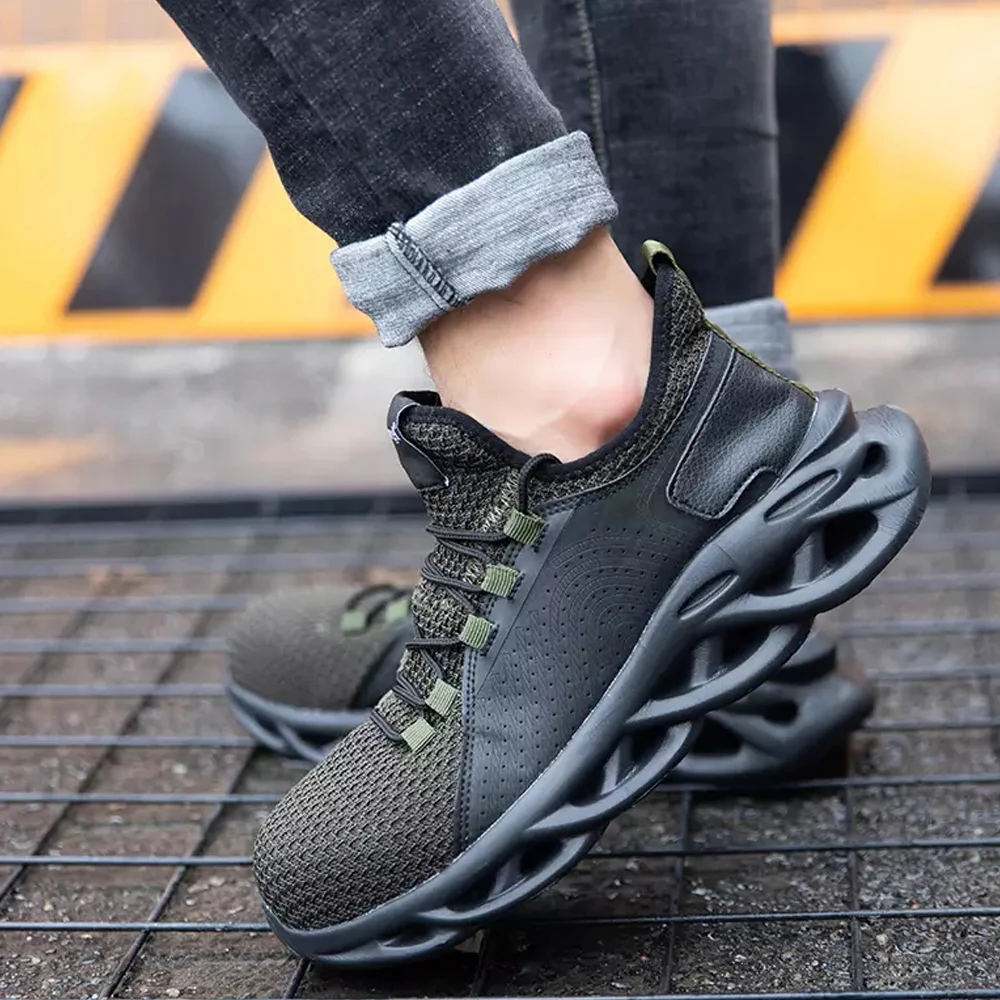 

Men's work shoes Indestructible, smash-resistant, puncture-resistant, wear-resistant, shock-absorbing, comfortable and breathabl