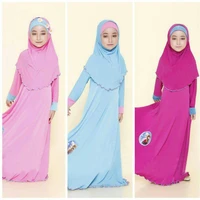 muslim girls princess dress kids abaya hijab khimar niqab burqa jilbab islamic children prayer gown kaftan ramadan