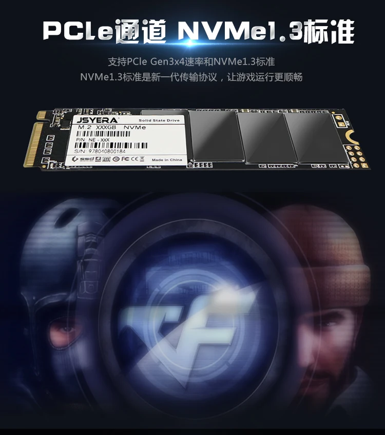 JSYERA M.2 PCIe 1 ТБ 2280 NVMe 3,1 NGFF SSD 22X80mm M key SSD HDD и жесткий диск M2 M2