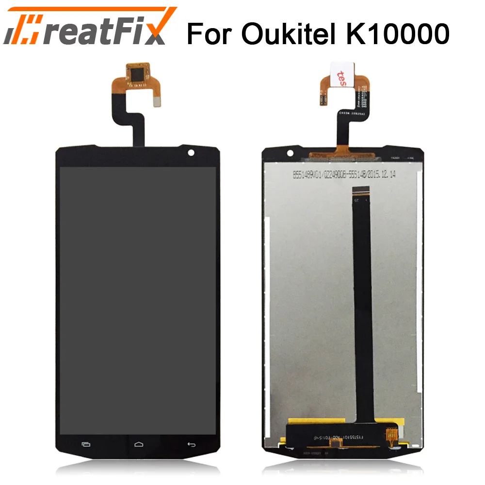 Для Oukitel K10000 ЖК дисплей и кодирующий преобразователь сенсорного экрана в сборе lcd