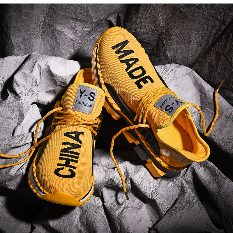 

2021 Fashion Vulcanize Shoes For Men Slip On Sneakers Size Light Weight Casual Outdoor Jogging Fitness Mesh Women Sport Shoes