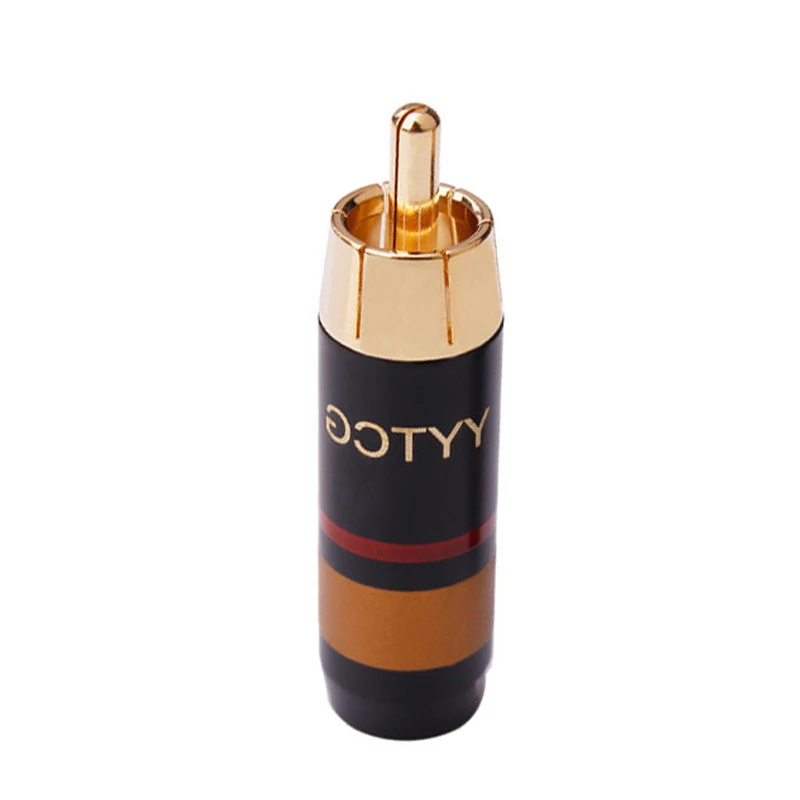 RCA Jack разъем Чистый медный с золотым покрытием аудио кабели Мужской адаптер
