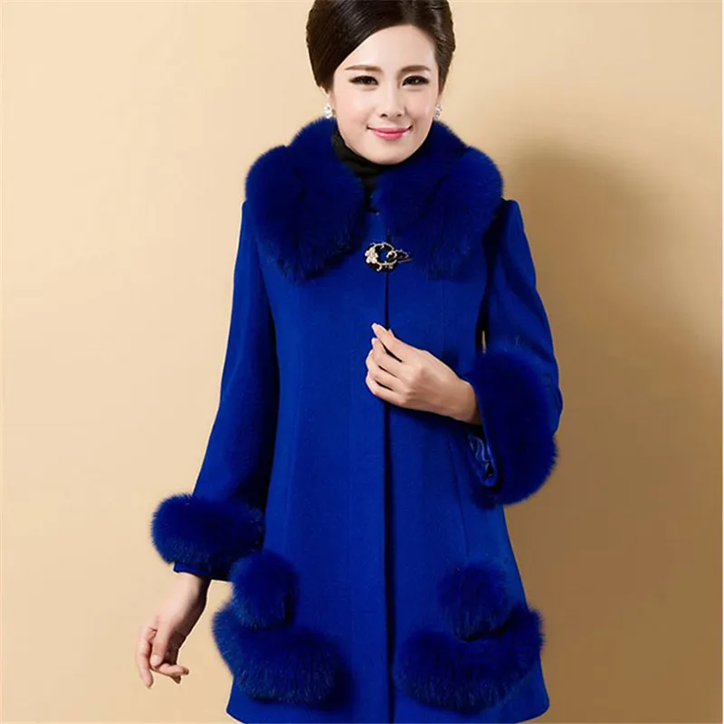 Женская зимняя верхняя одежда 2021 искусственное шерстяное пальто модные