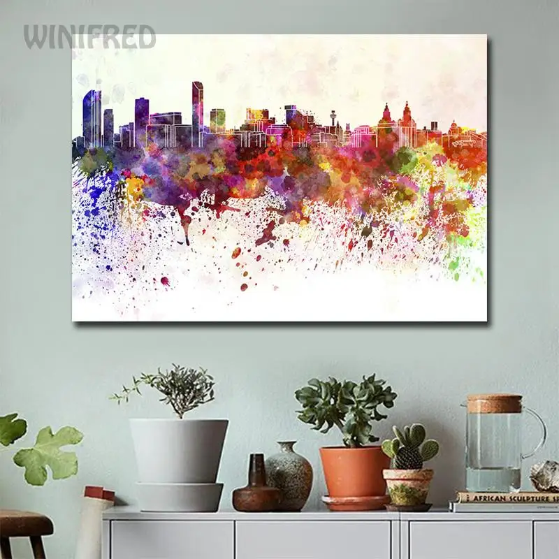 

Modern Abstract Building Canvas Painting Poster Print Wall Art Wall Picture For Living Room Nordic Decoration Home Decor