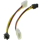 Новый Кабель-адаптер 4 Pin Molex на 6 Pin PCI-Express PCIE видеокарта преобразователь питания высококачественные переходные кабели 20j27