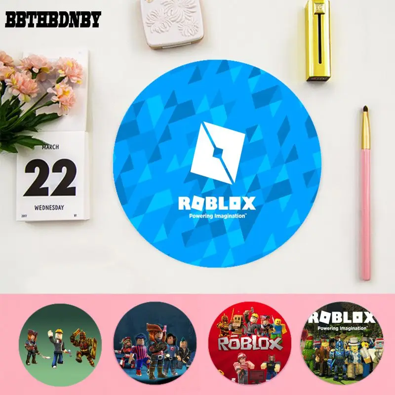 BBTHBDNBY в наличии Круглый игровой коврик для мыши ROBLOX компьютерный нескользящий