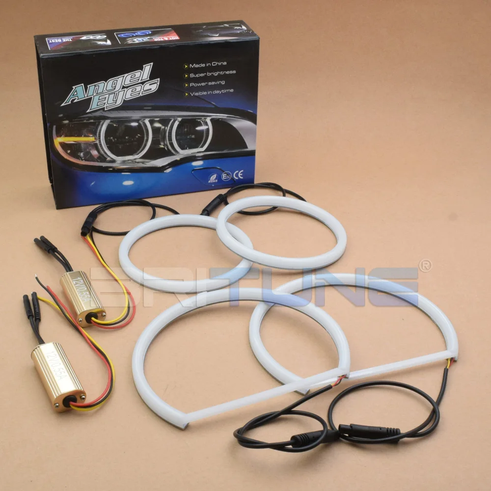 

Angel Eyes For BMW X5 E70 Tuning Halogen Xenon Headlight Daytime Running Light Cotton LED Switchback Halo Ring Car Accessories