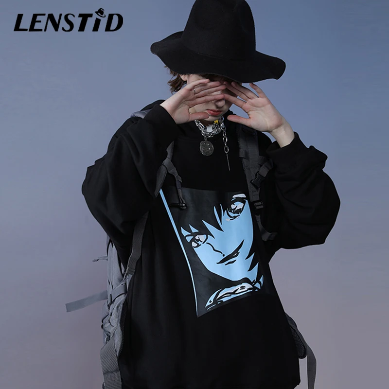 LENSTID Мужская в стиле хип-хоп для девочек пуловер с принтом толстовки 2020 Весна