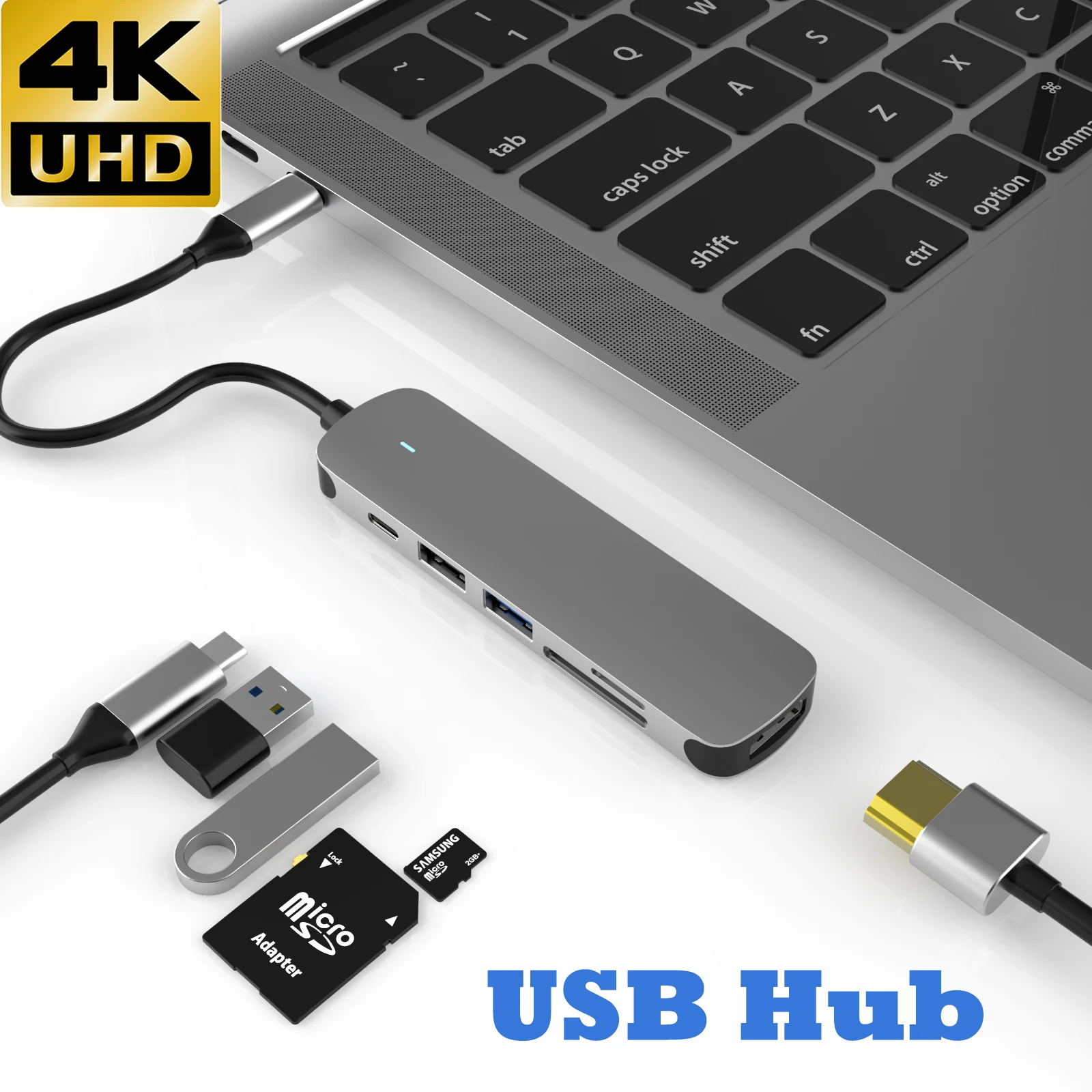 USB концентратор Тип C адаптер HDMI совместимый 4K USB3.0 RJ45 VGA для беспроводной зарядки PD