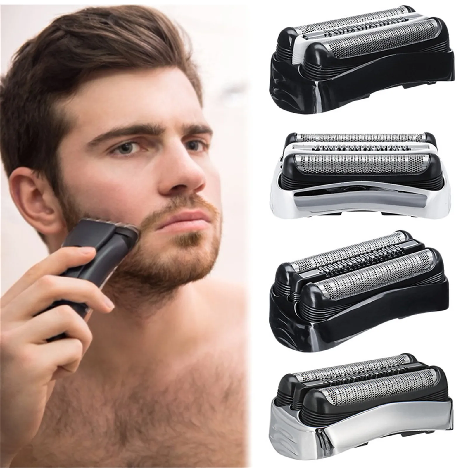 

For Braun Series 3 Electric Shaver Head Replacement 300S, 301S, 310S, 320S, 330S, 340S, 360S, 380S, 3000S, 3010S, 3020S, 3030S