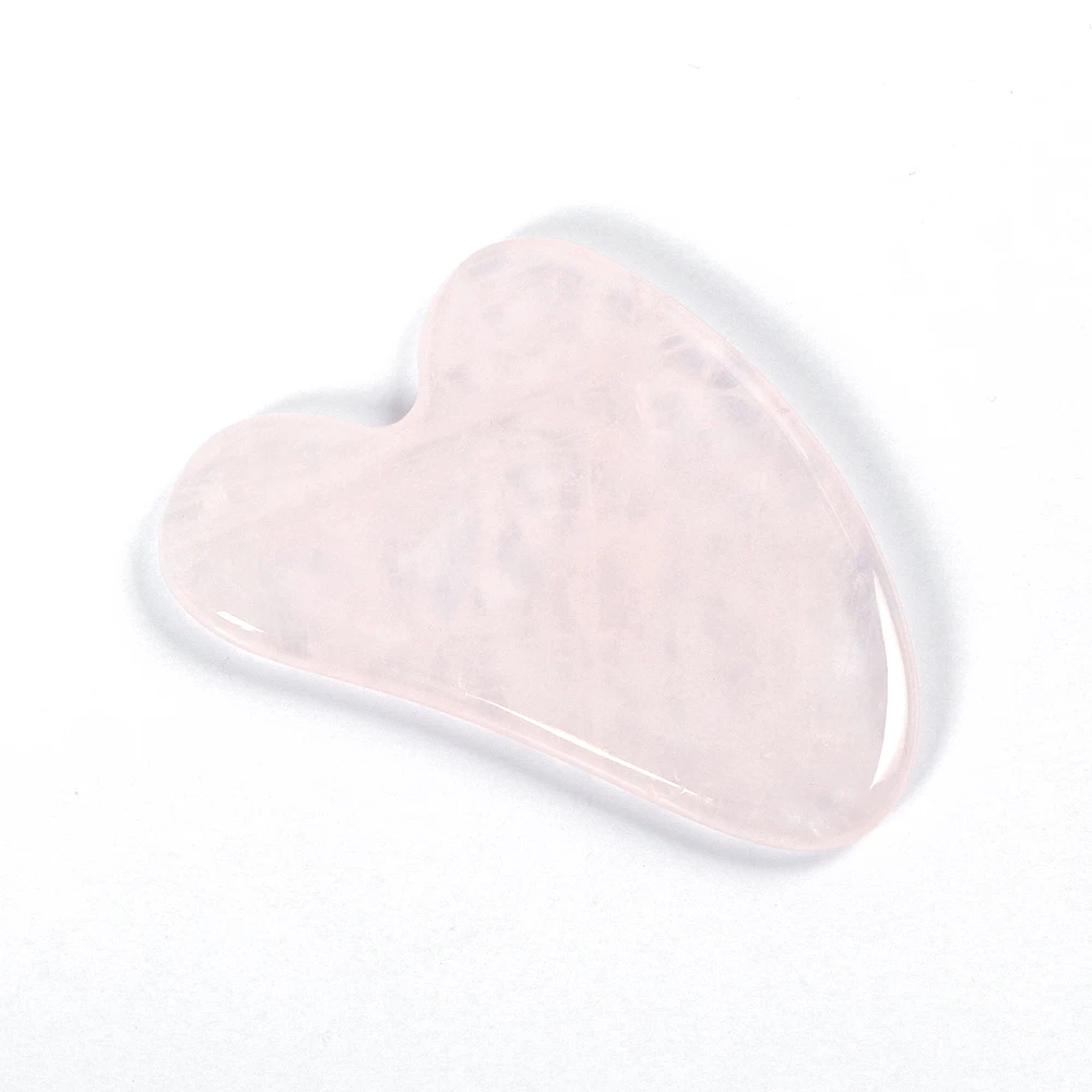 

Natural Pink Jade Gua Sha Scraper Board Massage Quartz Jade Guasha Stone For Chin Neck Face Lifting Wrinkle Remover Beauty Care