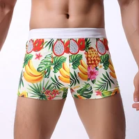 printing male underwears fashionable pants breathable loose trousers middle waist boxer shorts youth men s underwears