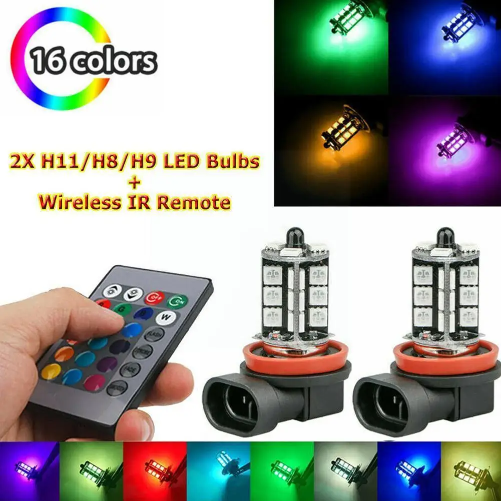 

Автомобильные фонари дистанционного управления 5050 27 светодисветодиодный RGB дистанционное управление ходовые фонари заднего хода противот...