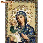 RUOPOTY полноразмерная алмазная живопись, персонаж, религия, Иисус, подарок ручной работы, алмазная вышивка декоративная мозаичная картина