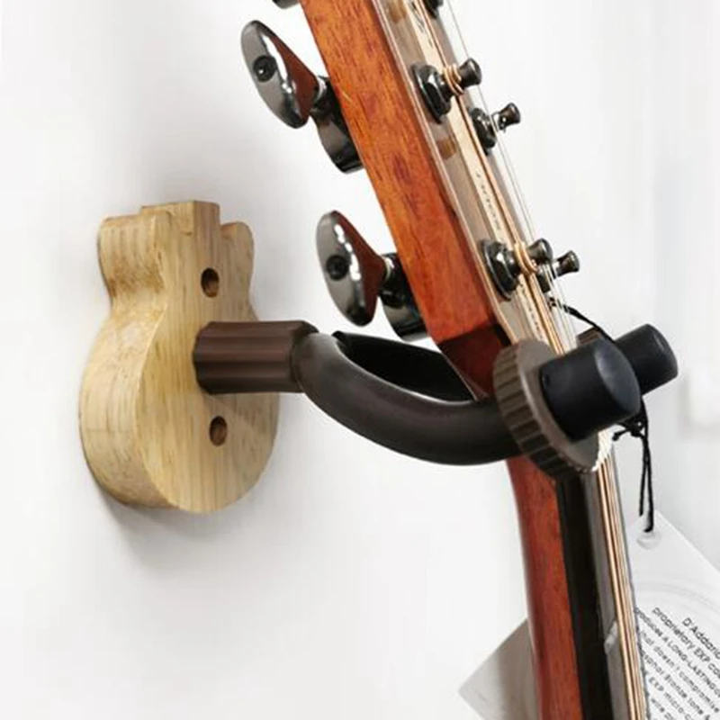 

2 Pcs Guitar Hooks Wall Hook Short Hook Ukulele Hook Guitar Solid Wood Hanger Guitar Accessories