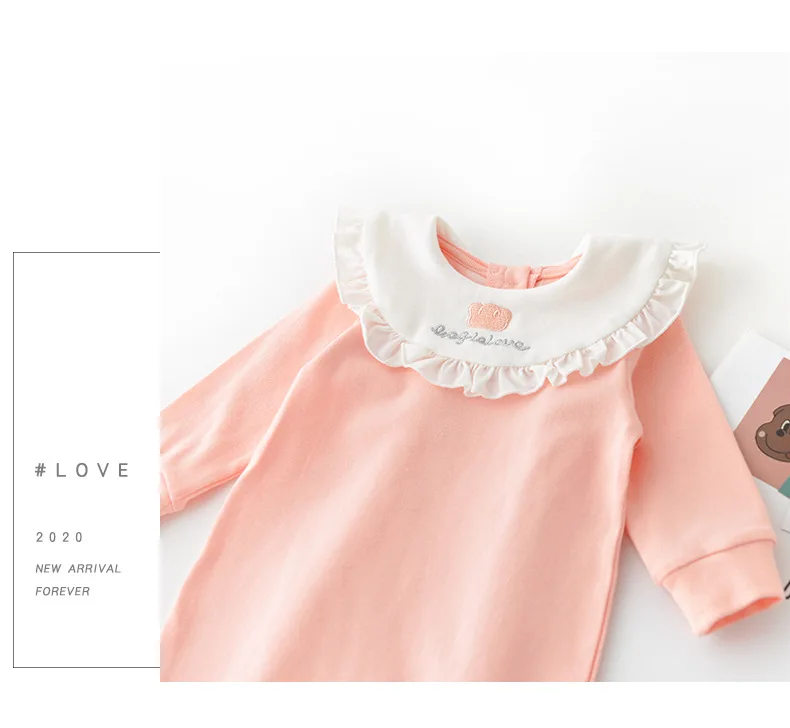 Детский комбинезон Весенний с длинными рукавами и рисунком для новорожденных