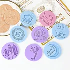 1 шт. Новый резак для печенья Mubarak Eid Mubarak Луна Звезда храм рельефная форма для помадки Штамп Резак форма для украшения торта инструмент