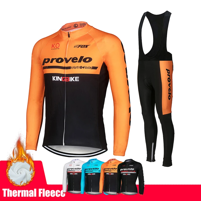 Зимний комплект для велоспорта теплая флисовая велосипедная одежда MTB зимний из