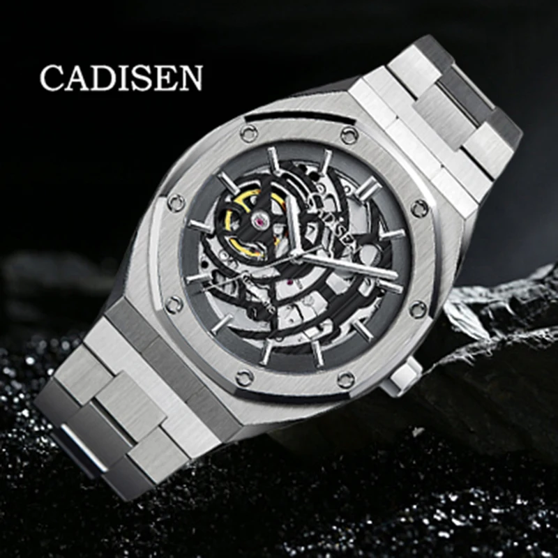 

CADISEN Men' Watch NH70A Sapphire Glass Mirror Fashion 100M Waterproof Mechanical Automatic Watch Stainless Steel Watch Movement