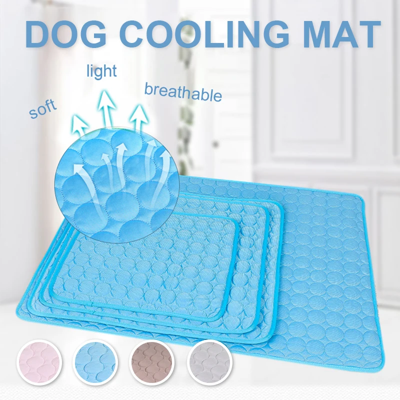 

Dog Cat Cooling Mat Pet Ice Pad Summer Pad Mat For Dog Cat Breathable Blanket Cat Ice Pad Non Sticking Cushion Pet Cool Supplies