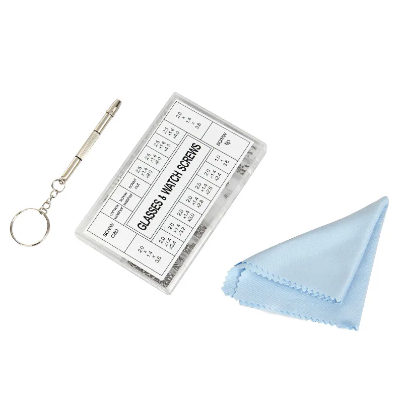 1000PCS Glasses Sunglasses Spectacles Watch Tiny Screws Nut Assortment Repair Tool Kit