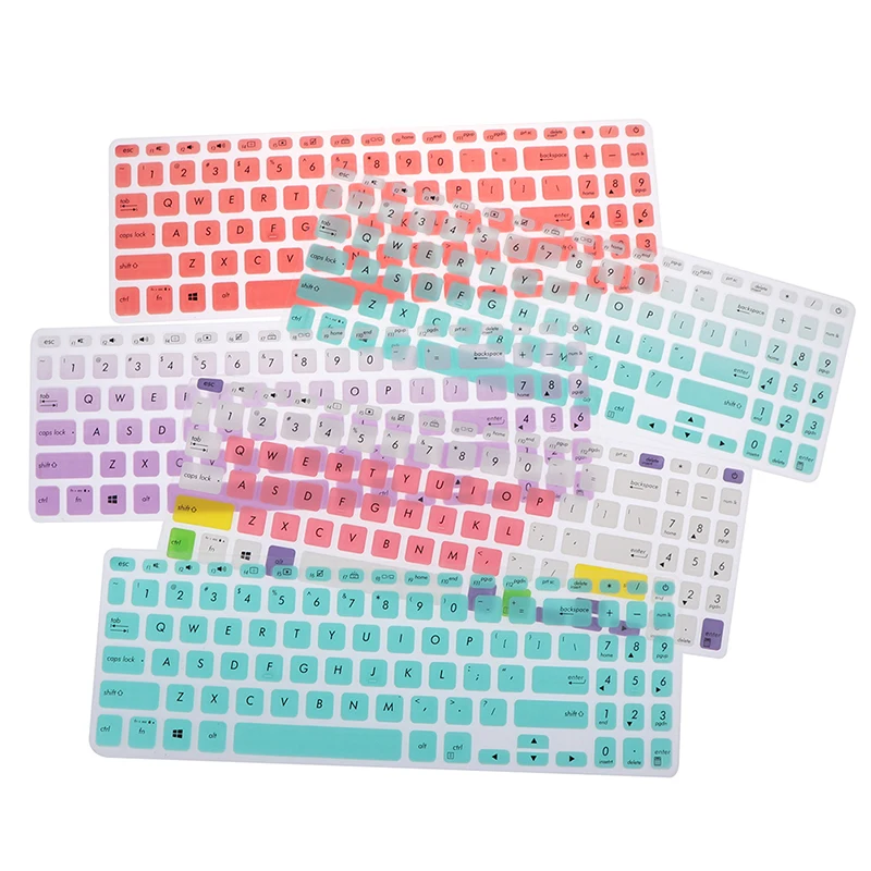 

1pc 5 Candy Colors Silicone Keyboard Skin Cover For Asus S15 S5300U