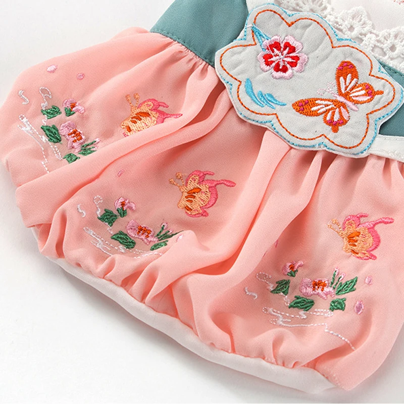 

Chinese Style Pet Clothing Summer Dog Dress Cat Puppy Skirt Small Dog Costume Dresses Yorkshire Bichon Poodle Pomeranian Outfit