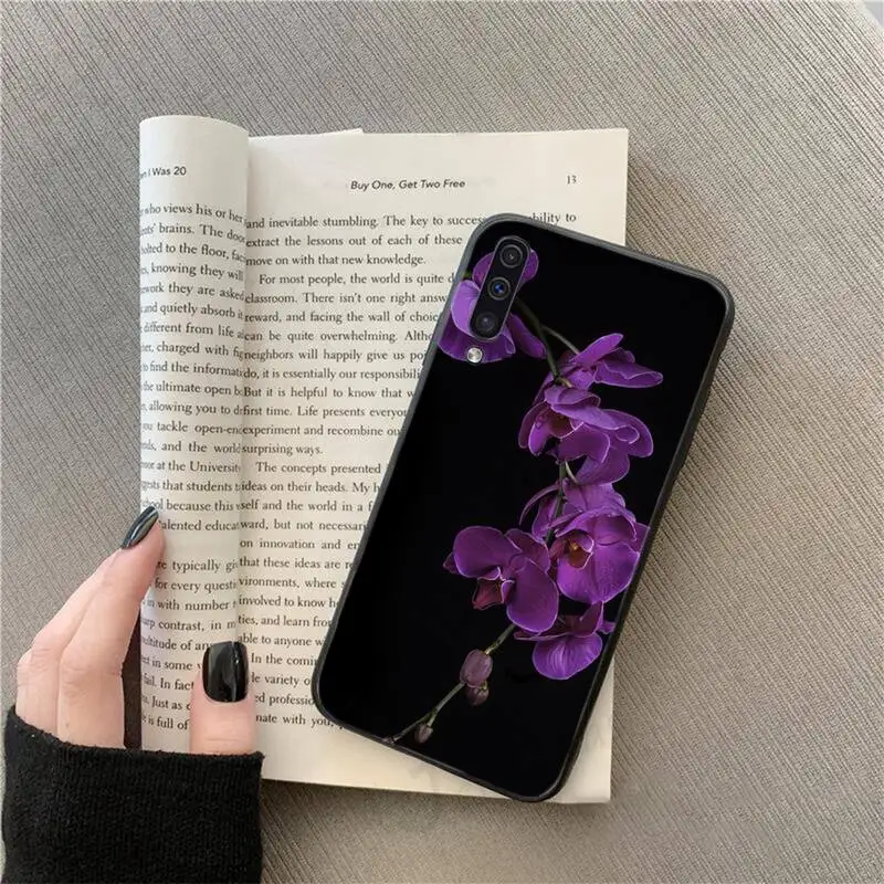 

Orchid beautiful Flowers pattern Phone Case For Samsung galaxy S 9 10 20 A 10 21 30 31 40 50 51 71 s note 20 j 4 2018 plus