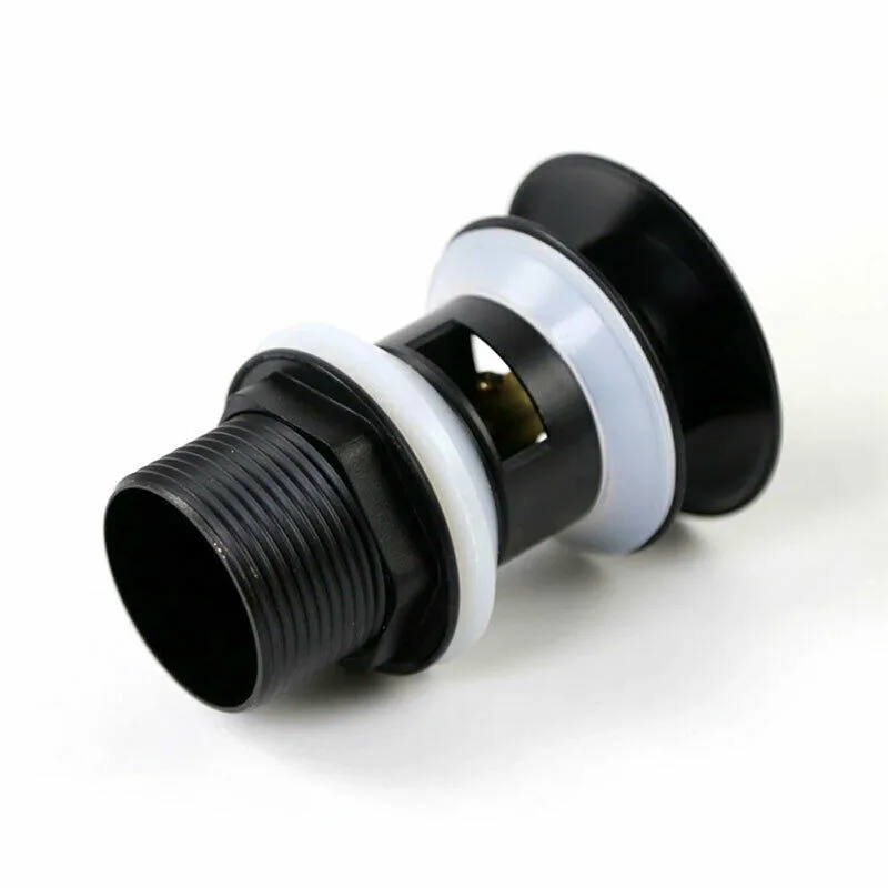 bathroom basin sink drains pop up button drainer waste stopper strainer matt black bathroom accessories free global shipping