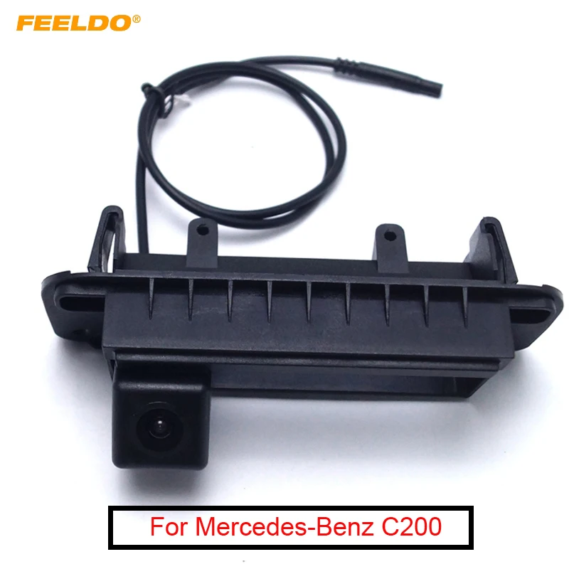 

FEELDO 1Set For Mercedes-Benz C200 2013/14 Car Trunk Handle Backup Rearview Camera Reverse Parking Camera #AM2258