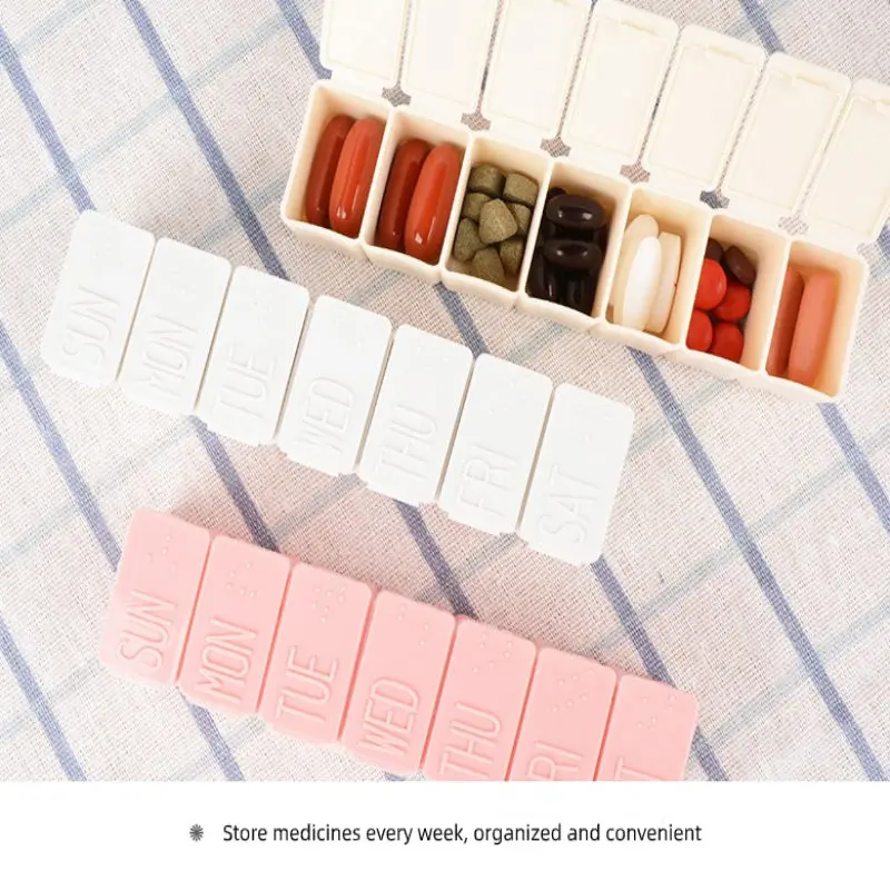 Футляр для таблеток на 7 дней одна неделя мини-диспенсер коробочка пилюль