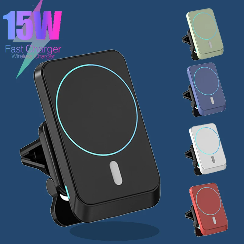 

Магнитное беспроводное автомобильное зарядное устройство, держатель для быстрой зарядки, устанавливаемая на вентиляционное отверстие Авт...